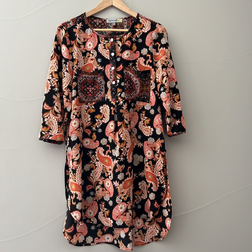 Figueroa & Flower gorgeous tunic blouse size medium - Picture 6 of 10